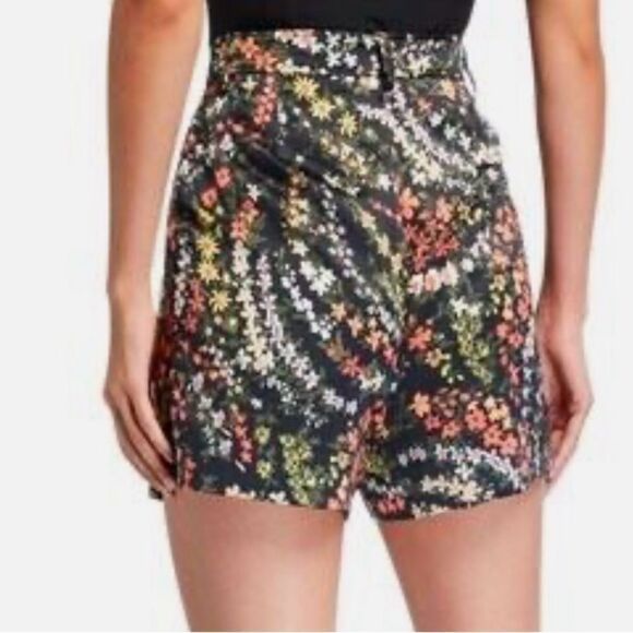 ATM Anthony Thomas Melillo satin floral-print short size 2 - Picture 3 of 10
